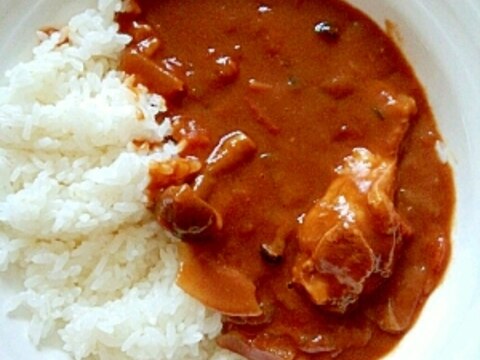 手羽元で！チキントマトカレー☆☆☆